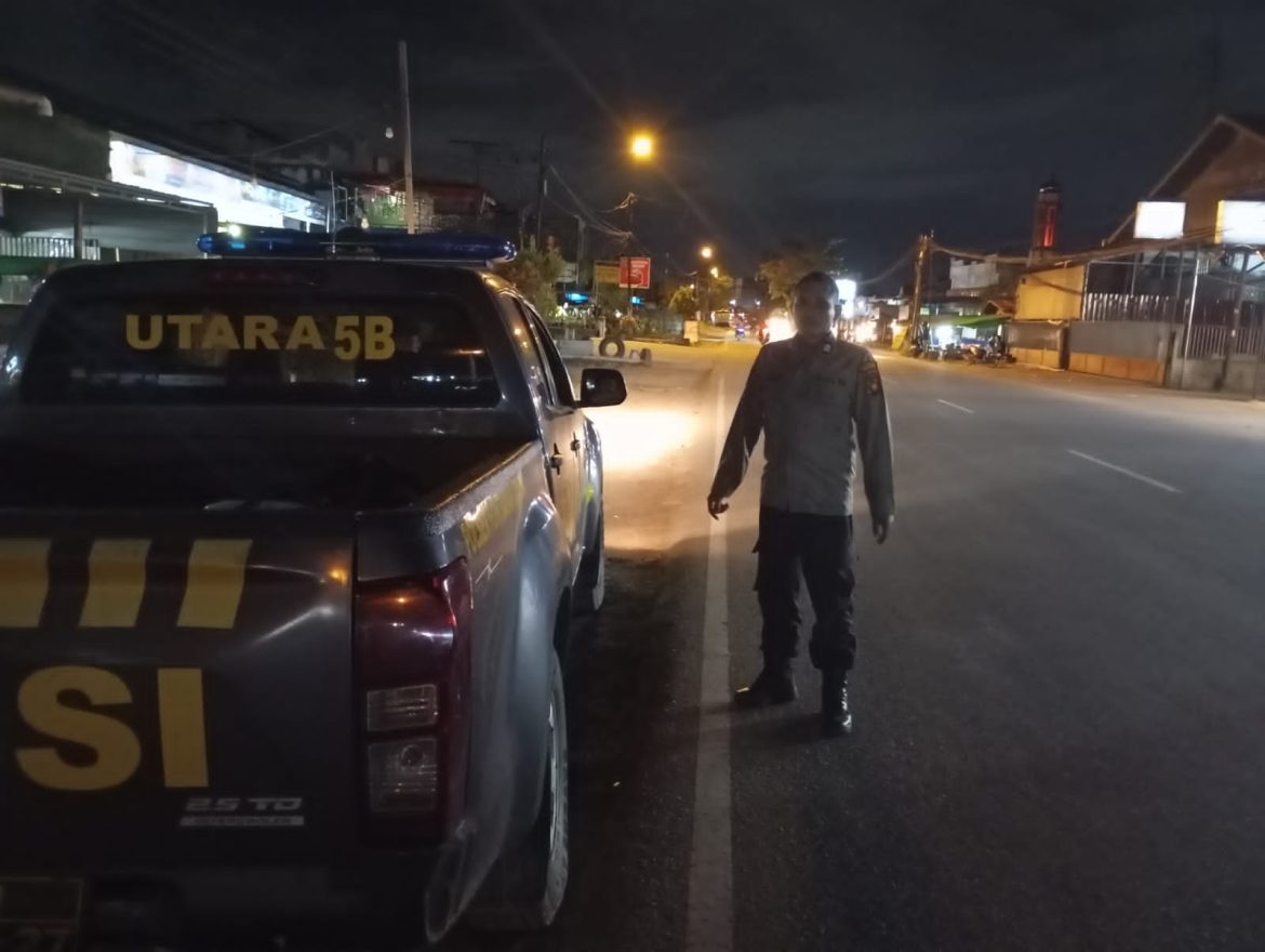 Patroli Enggang Polsek Pontianak Utara Sisir Lokasi Yang Sering Terjadinya Tawuran Remaja