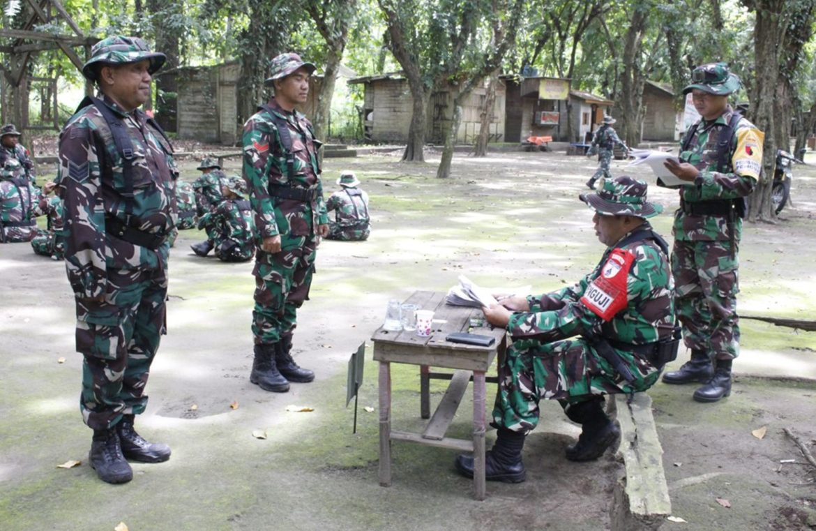 Asah Kemampuan Dasar Prajurit, Anggota Kodim 0808/Blitar Ikuti Uji Terampil Perorangan Teritorial
