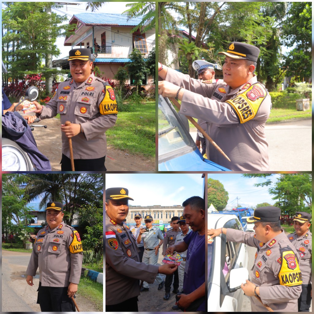 Kapolres Sintang Sosialisasikan Mudik Aman dan Layanan 110 kepada Masyarakat