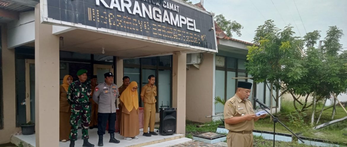 Koramil 1608 Karangampel Indramayu Bersama Forkopimcam Melaksanakan Kegiatan Upacara Hari Lahir Pancasila 