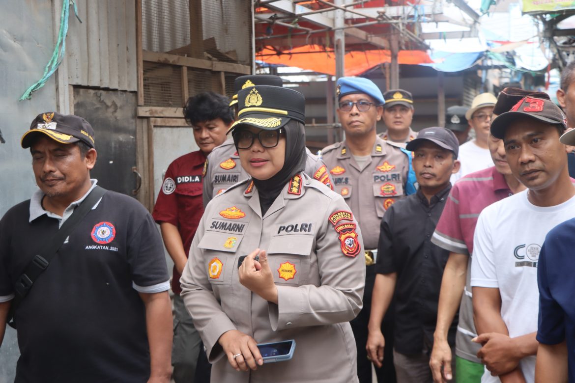 Polresta Cirebon Laksanakan Pengecekan Relokasi Sementara Pasar Jungjang di Lahan Polri