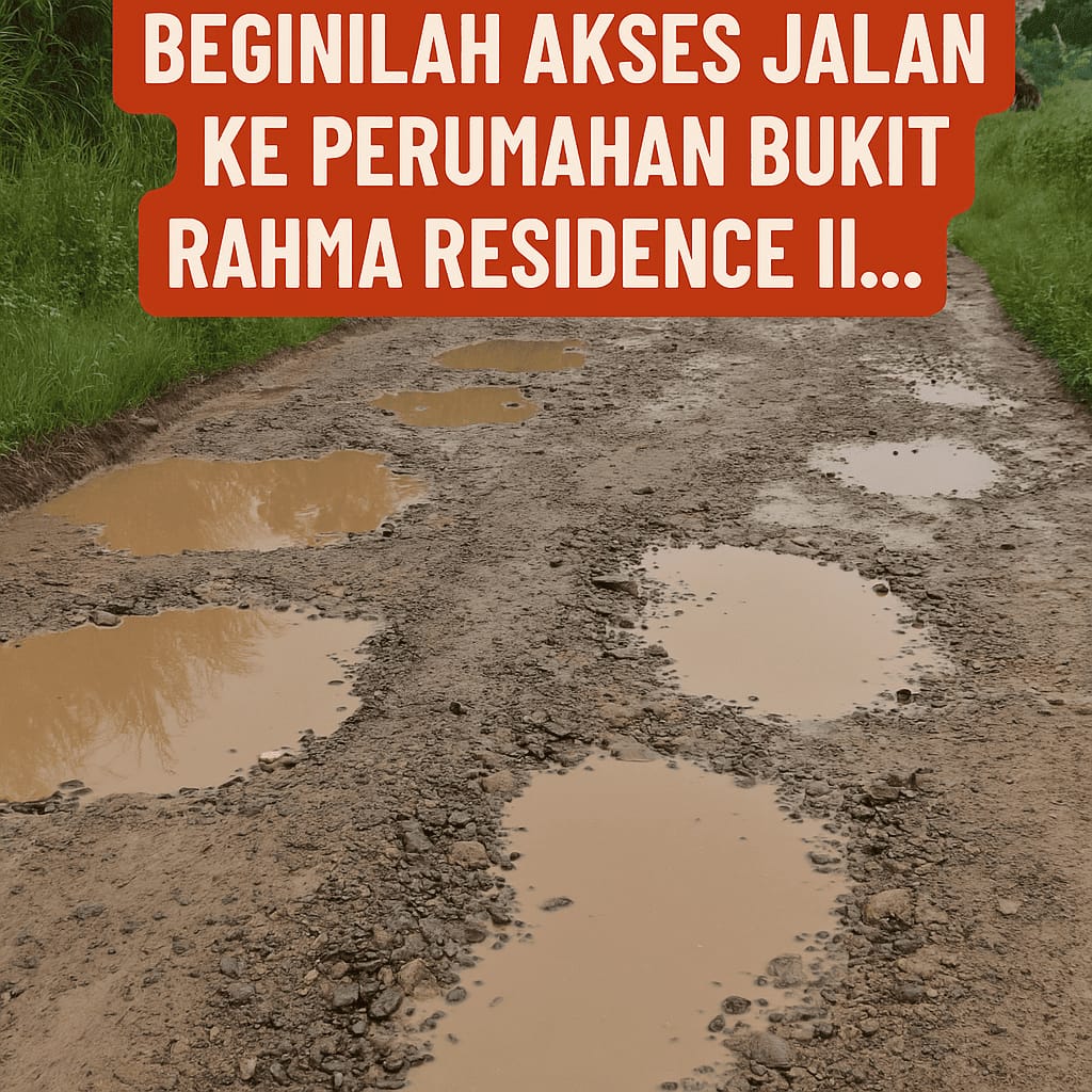 Rumah Dibeli Jalan Dibiarin Warga Perumahan Rahma Residence ll Menjerit