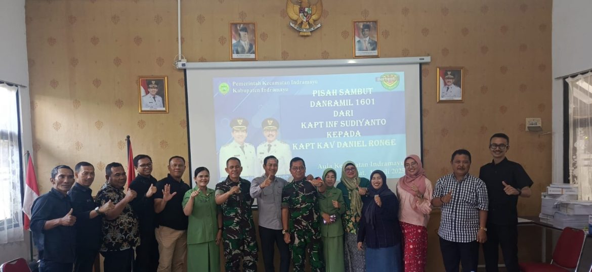 Lepas Sambut Danramil 1601/Indramayu Dari Kapten Inf Sudiyanto kepada Kapten Kav Daniel Ronge 