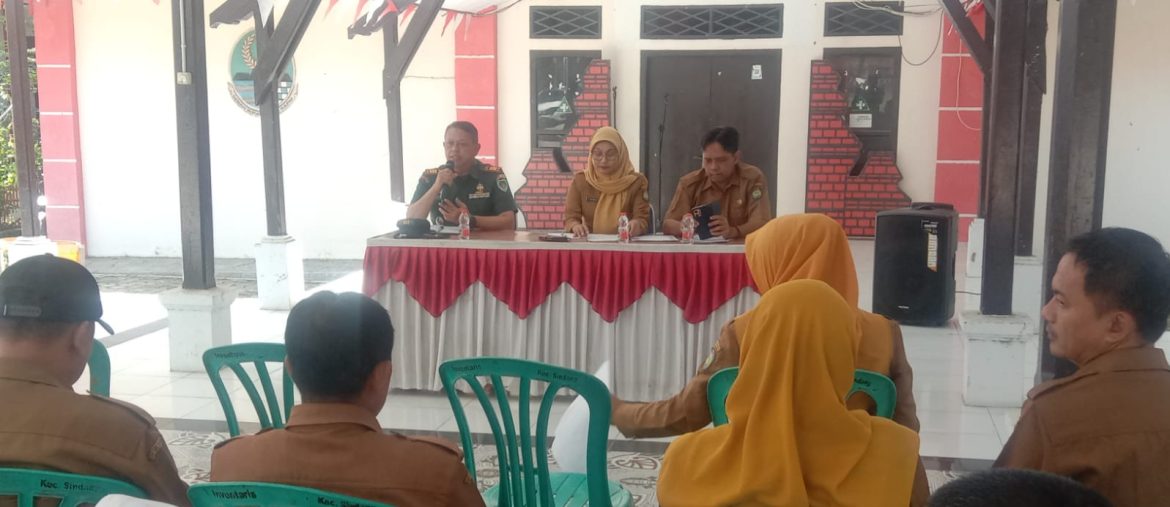 Danramil 1602 Sindang Indramayu Hadiri Rapat Koordinasi Persiapan HUT RI ke 80 Proklamasi Kemerdekaan Republik Indonesia Tingkat Kecamatan Sindang Tahun 2025