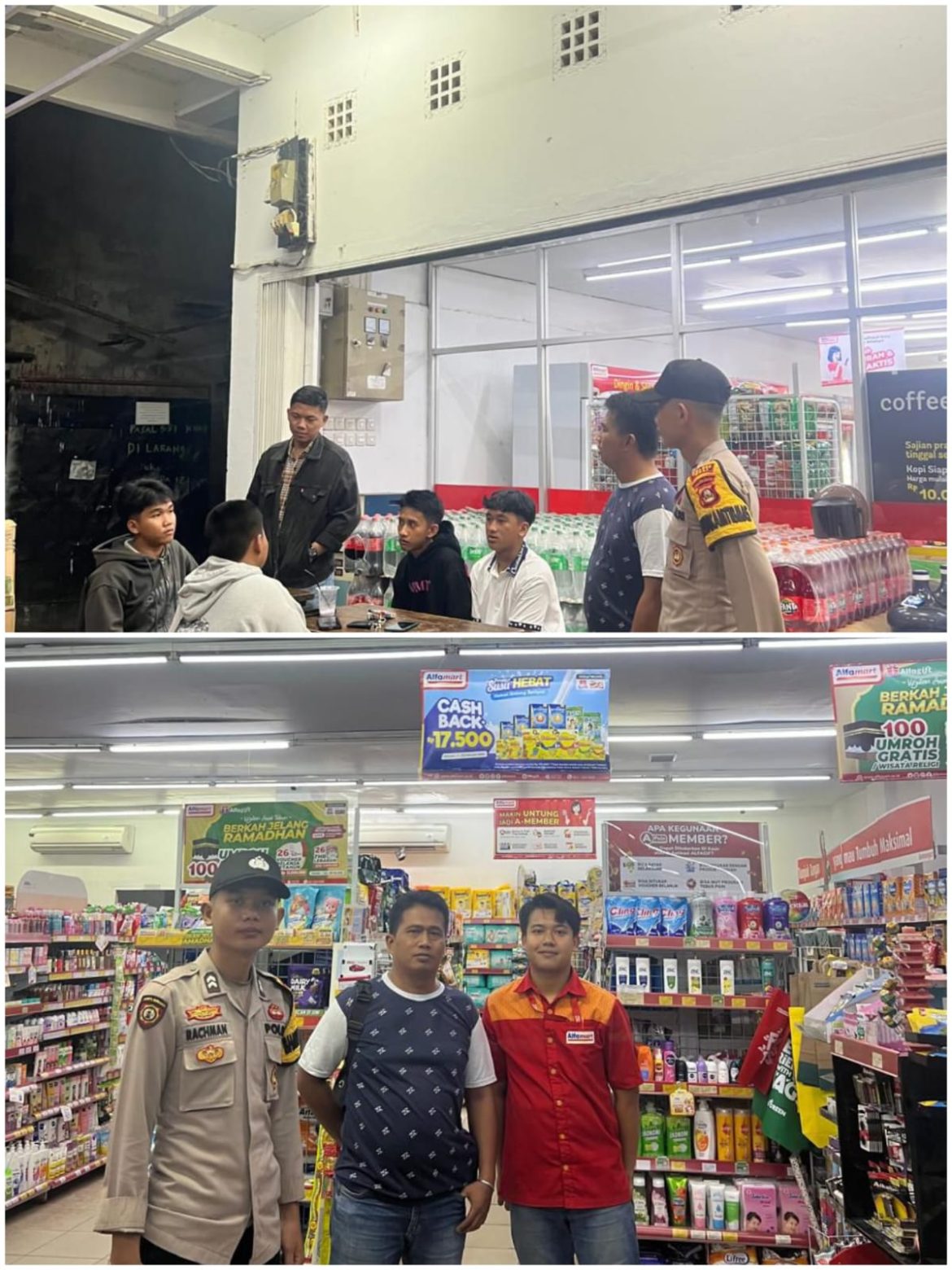 POLSEK TALANG UBI GELAR KRYD, CIPTAKAN KONDUSIFITAS DAN CEGAH KRIMINALITAS DI MALAM HARI