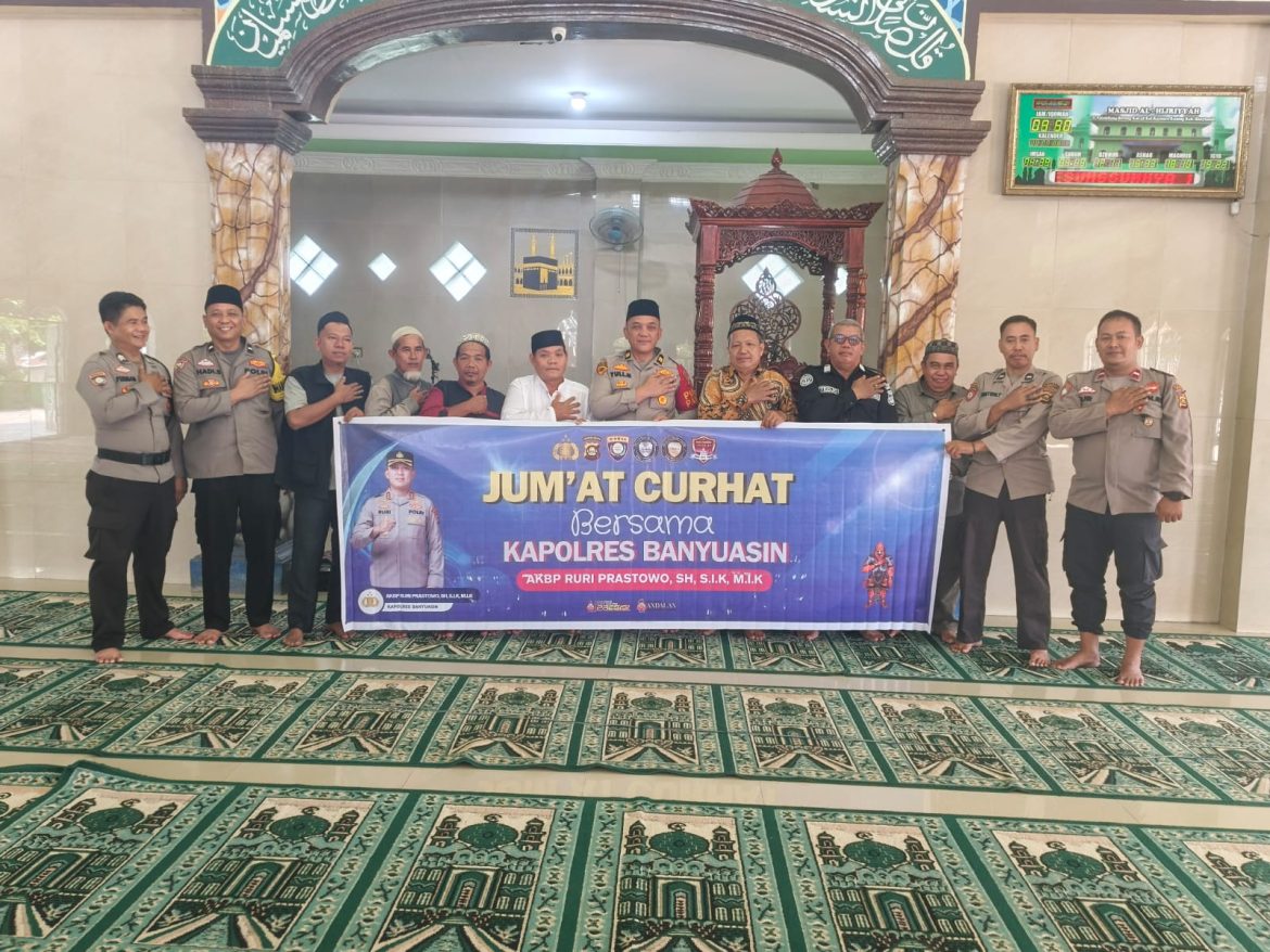 Dengarkan Keluhan Masyarakat, Polres Banyuasin Gelar Jum’at Curhat