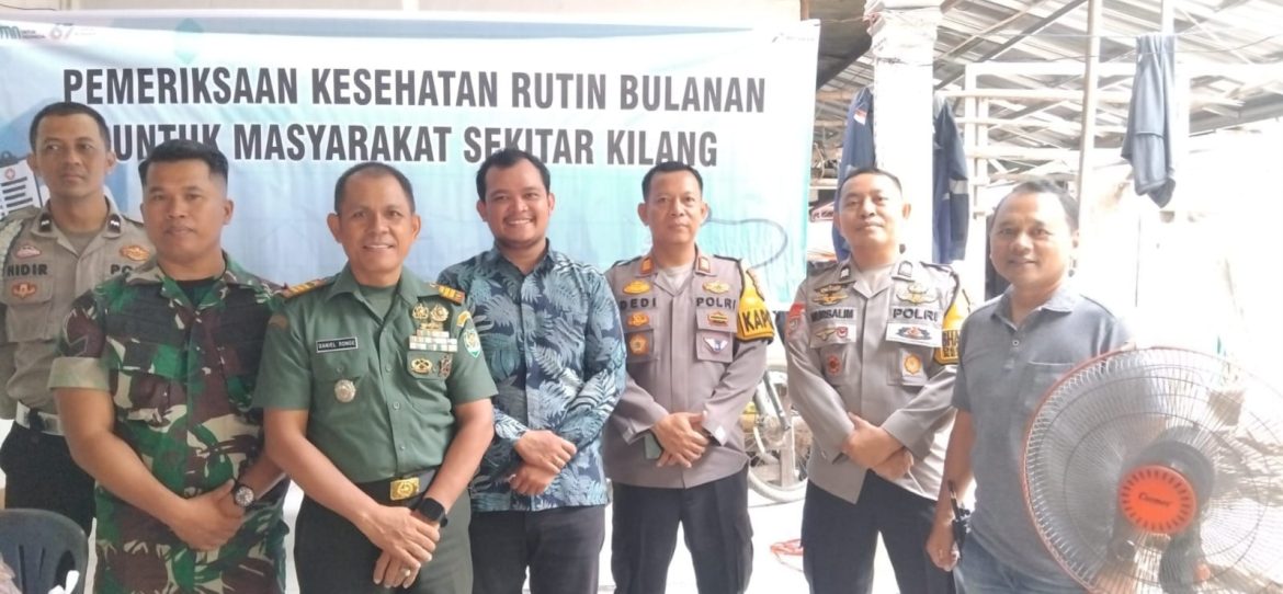 Danramil 1601 Indramayu Monitoring Bantuan Layanan Kesehatan Untuk Masyarakat Ring 1 PT. KPI RU-VI Balongan