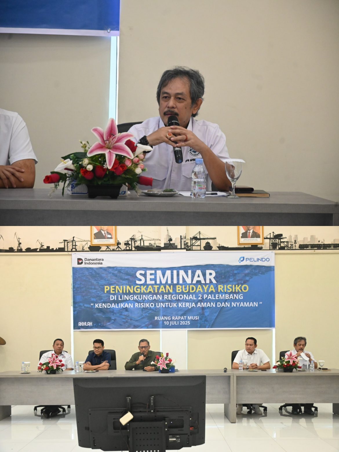 PT Pelabuhan Indonesia (Persero) Seminar Membawakan materi bertemakan : Kendalikan Risiko Untuk Kerja Aman dan Nyaman