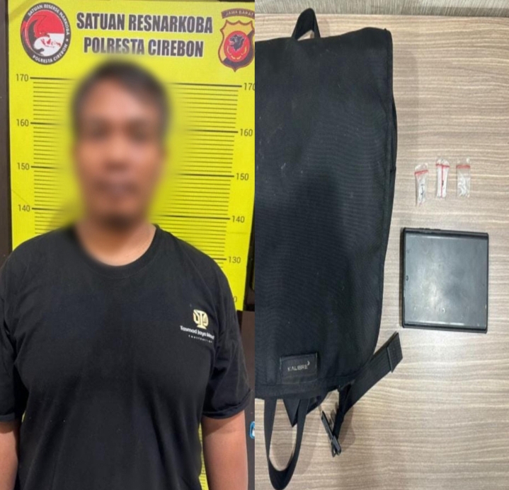 Polresta Cirebon Bekuk Pengedar Sabu di Babakan, Tersangka Miliki 3 Paket Siap Edar