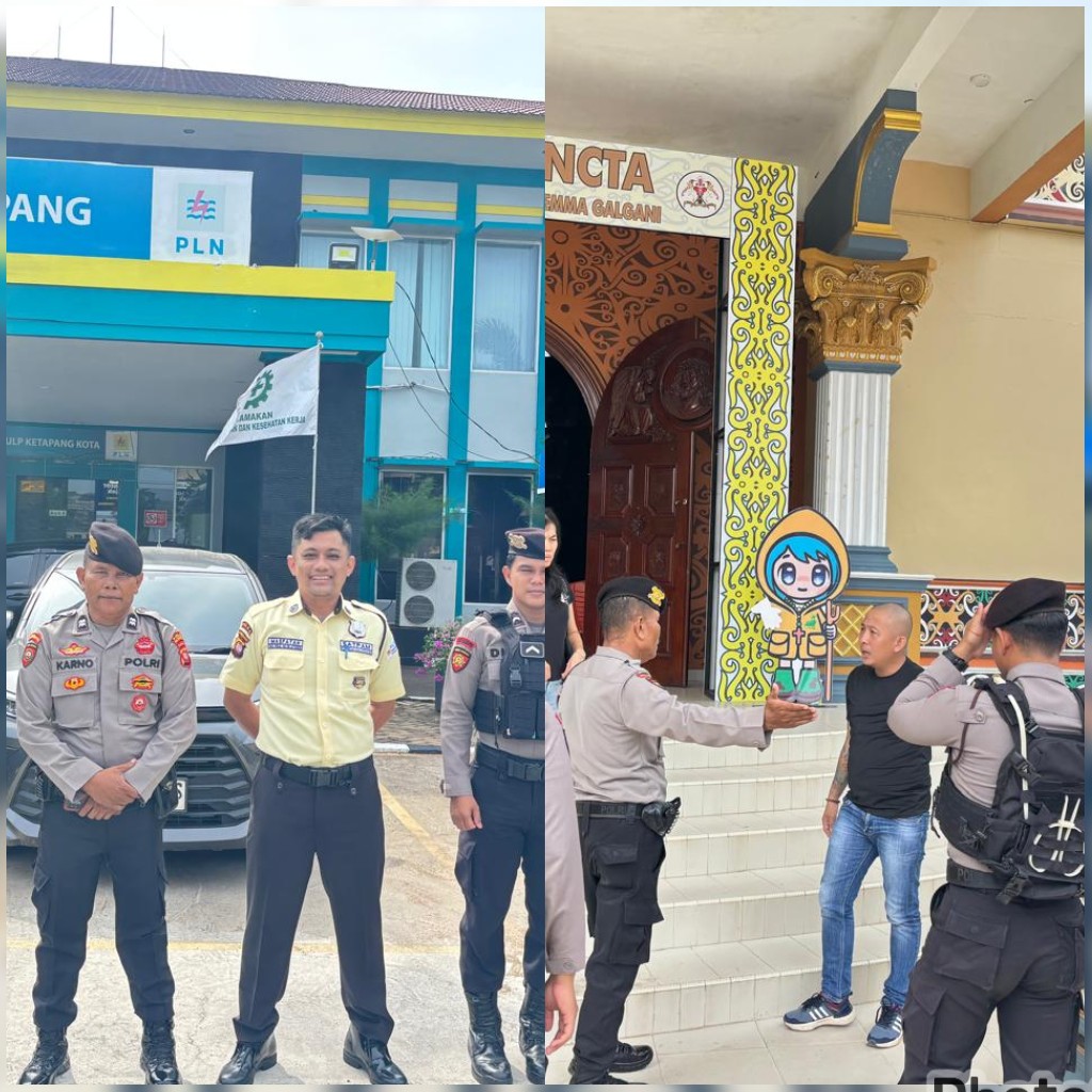 Kanit Patroli Sat Samapta Polres Ketapang Laksanakan Patroli dan Sambang ke Kantor UP3 PLN Ketapang