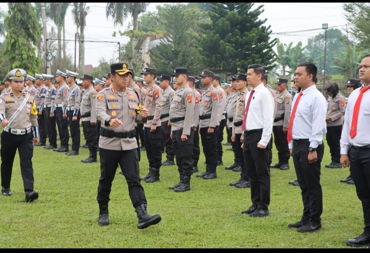 APEL GELAR PASUKAN OPS PATUH MUSI 2025 DIGELAR DI MAPOLRES OGAN ILIR