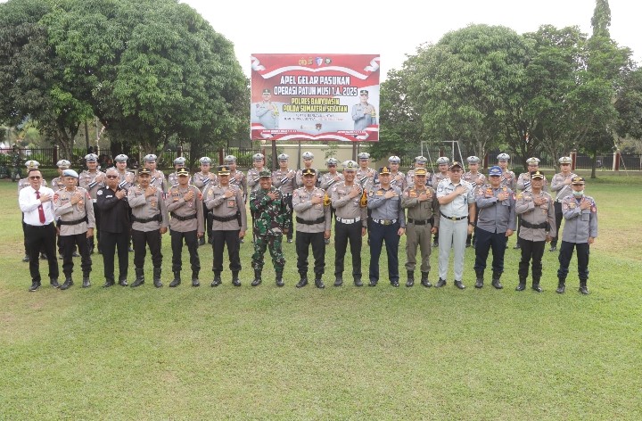 Polres Banyuasin Gelar Pasukan Ops Patuh Musi 2025, ada 7 Pelanggaran Pengguna Jalan yang Harus diantisipasi