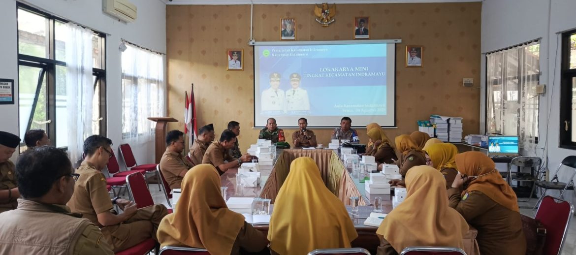 Anggota Koramil 1601 Indramayu Hadiri Rapat Koordinasi Tingkat Kecamatan Indramayu Tentang Tata Kelola Pemerintahan Dan Menyambut HUT RI Ke-80 Tahun 2025