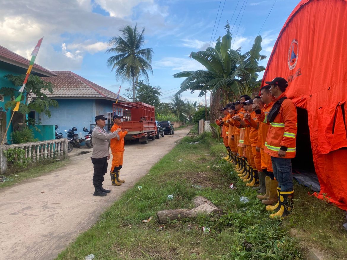 Brigpol Rendy Permana Pimpin Apel Kesiapan Karhutla Bersama BNPB Provinsi Sumsel