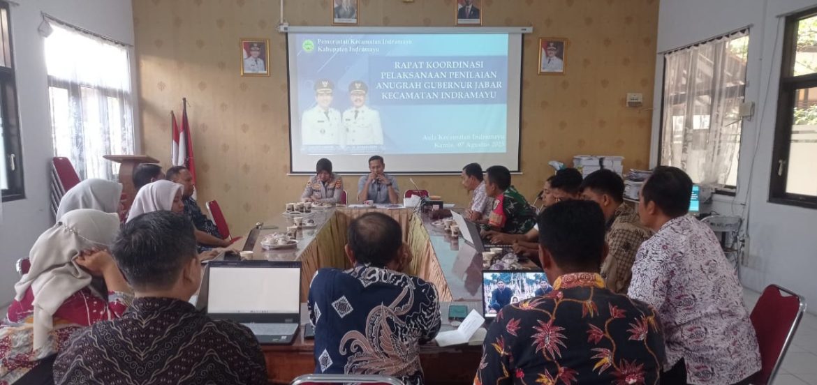 Koramil 1601 Indramayu Menghadiri Rapat Koordinasi Pelaksanaan Penilaian Anugerah Gubernur Jabar Sambut HUT RI Ke-80