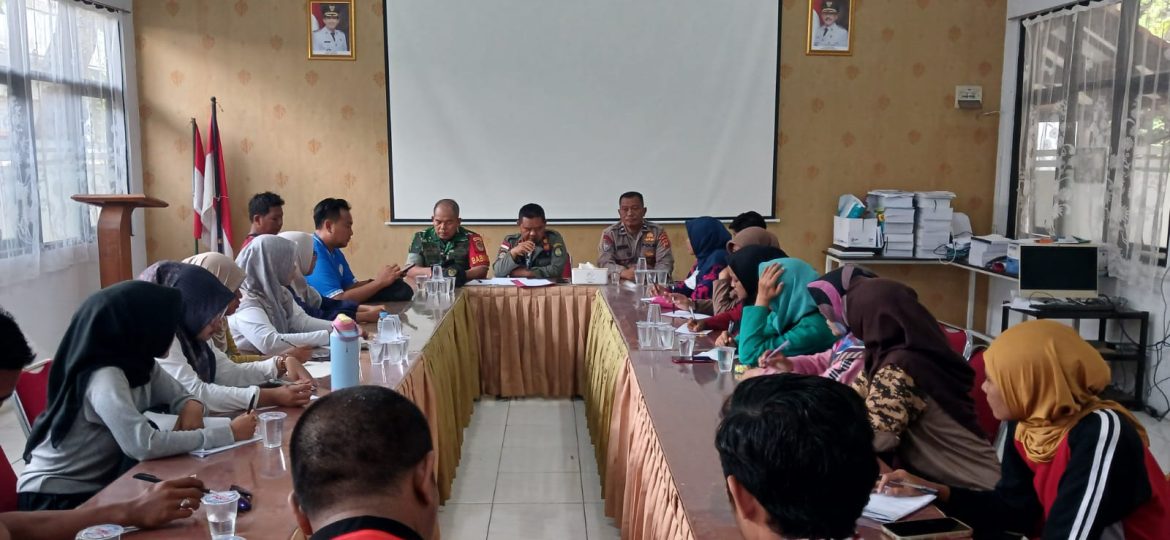 Sambut HUT RI KE-80, Koramil 1601 Indramayu Bersama Muspika Menggelar Rapat Koordinasi Teknikal Meeting