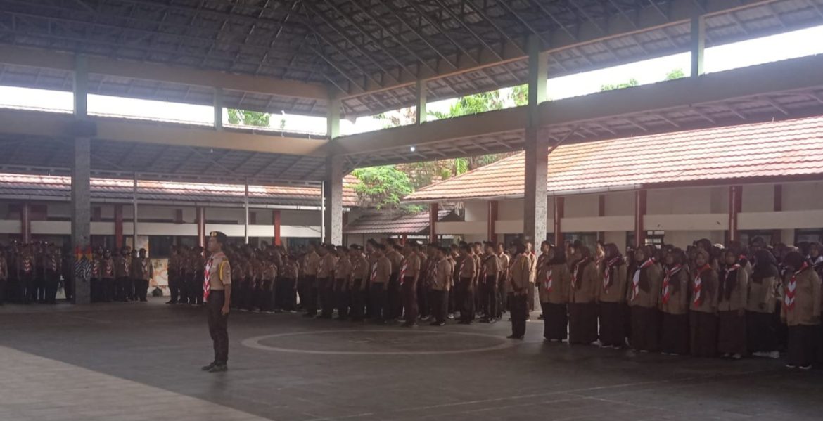 Koramil 1611 Losarang Indramayu Menghadiri Kegiatan Upacara Peringatan Hari Pramuka Ke-64 tahun 2025