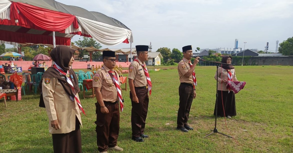 Koramil 1601 Indramayu Menghadiri Upacara HUT Pramuka Ke 64 Tahun 2025 Kwartir Ranting Gerakan Pramuka Indramayu