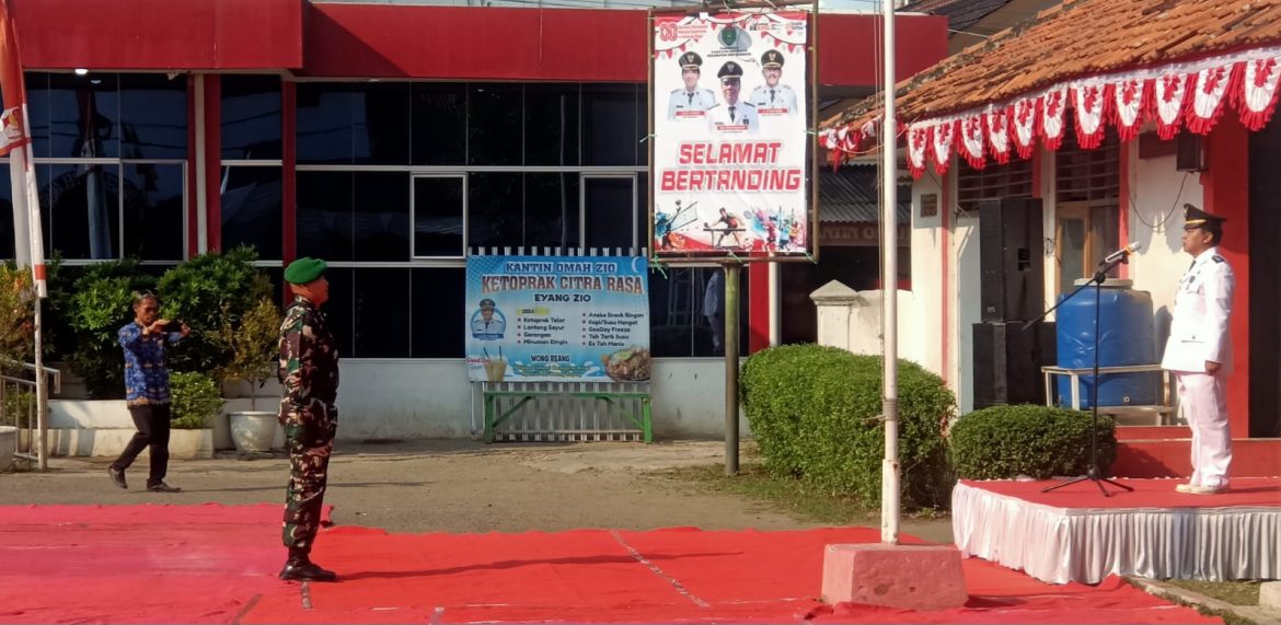 Koramil 1605 Sukagumiwang Indramayu Laksanakan Upacara HUT RI Ke-80 Tahun 2025 tingkat Kecamatan Kertasemaya   