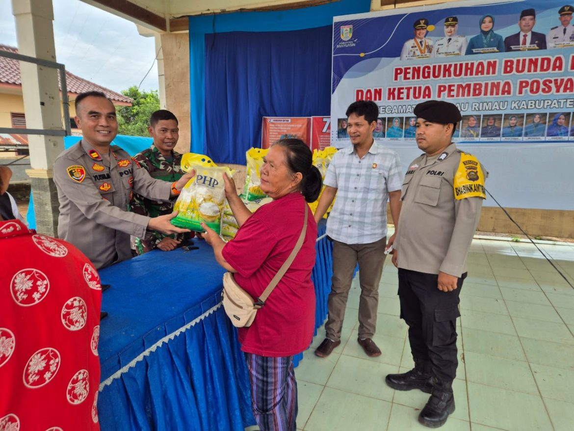 kapolsek pulau rimau sukses mendukung program pemerintah dalam Pelaksanaan Gerakan Pangan Murah  (GPM)