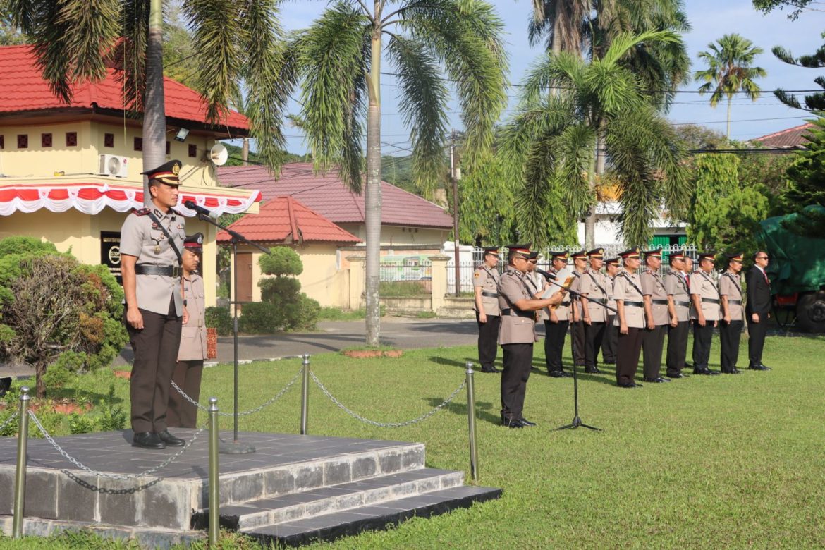 Upacara Hari Juang Polri Digelar di Mapolres Ogan Ilir, Momentum Tingkatkan Semangat Pengabdian