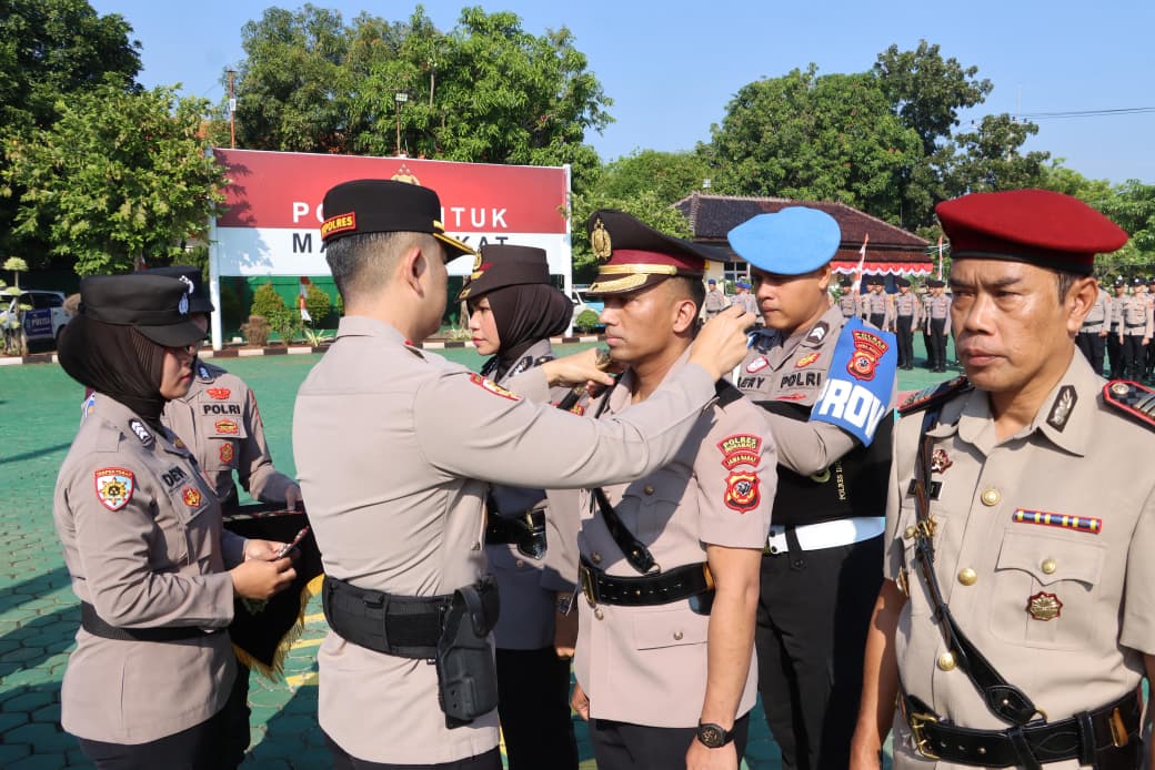 Polres Indramayu Gelar Sertijab Wakapolres, Kasat Narkoba dan Kapolsek Gabuswetan
