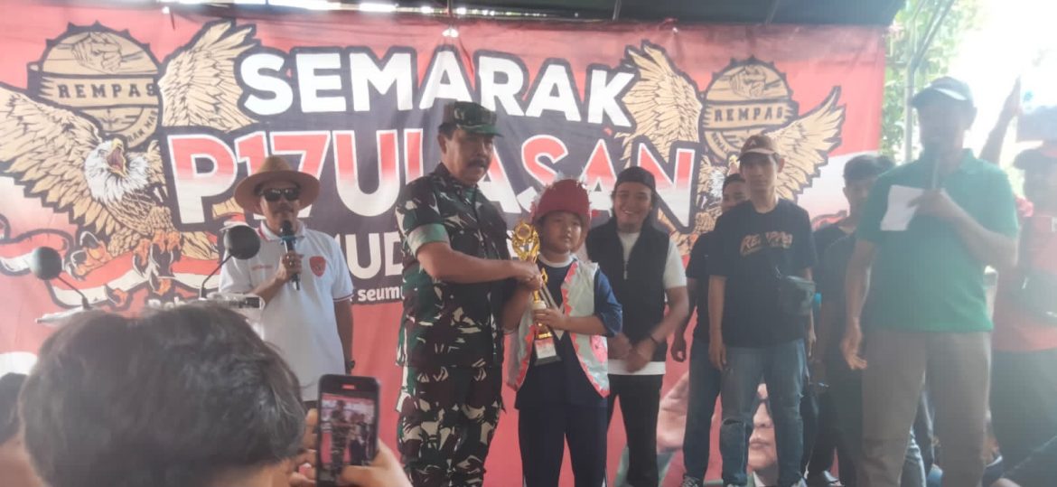 Babinsa Koramil 1603 Lohbener Indramayu Lakukan Kegiatan dalam rangka Acara memeriah HUT RIke 80 THN 2025