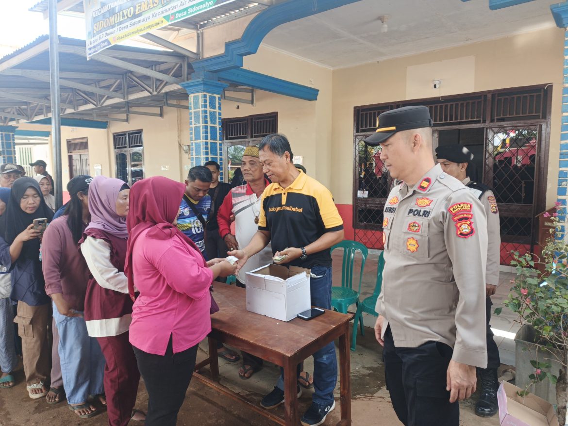 Polres Banyuasin dan Jajarannya Kembali Gelar GPM, Dan Kali Ini Dilaksanakan Di Kantor Desa Sidomulyo