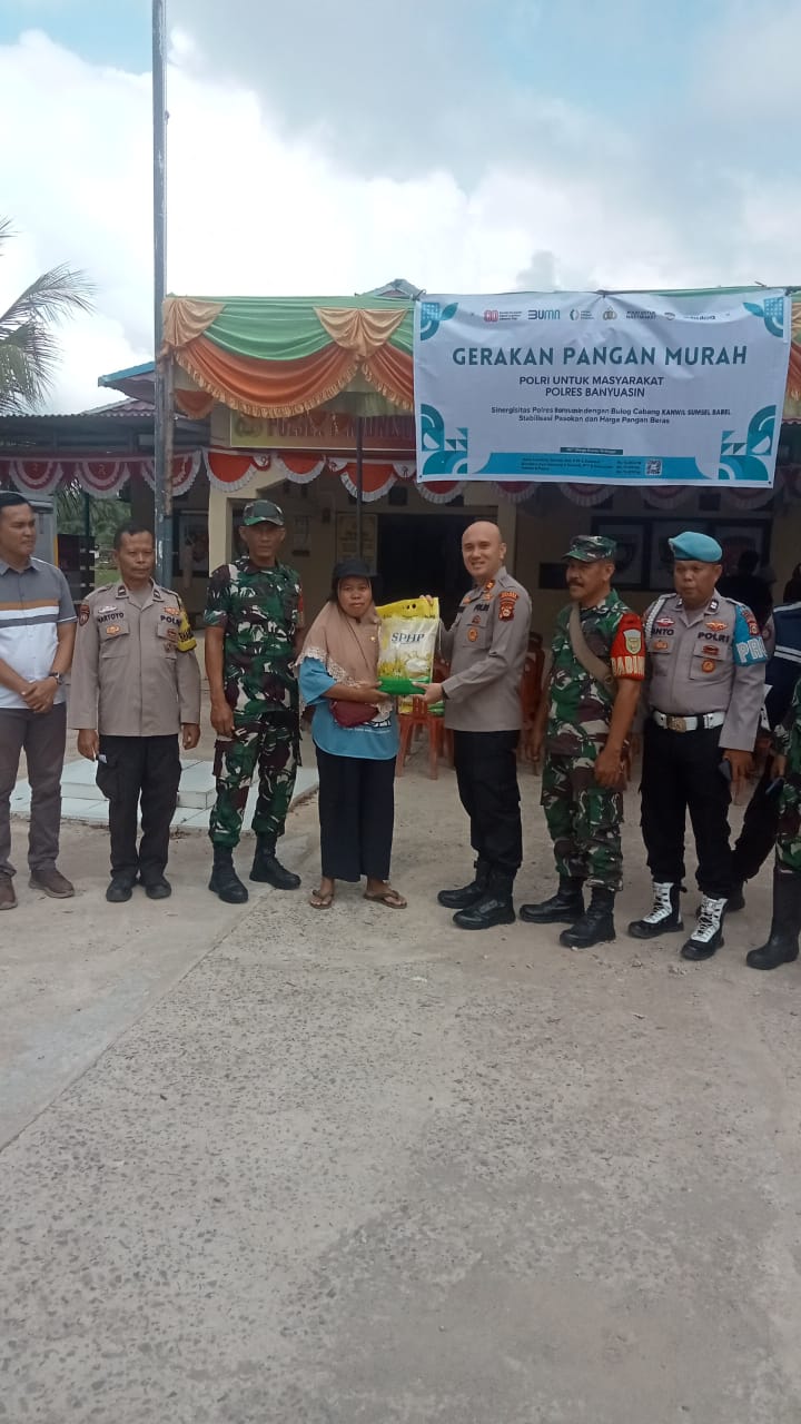 Polsek Tanjung Lago Sukses Gelar Gerakan Pangan Murah 10 Ton Beras Ludes Terjual
