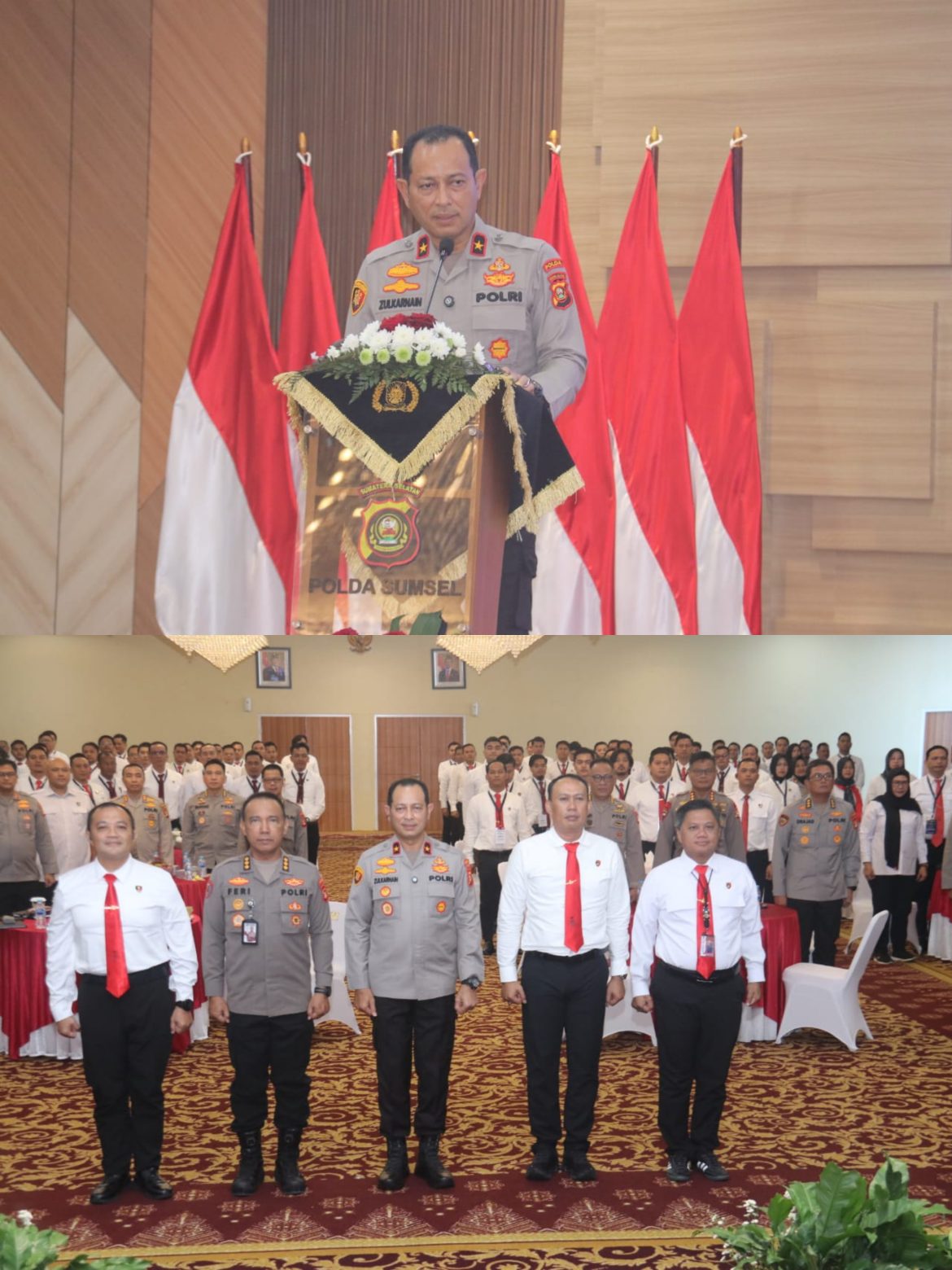 Polda Sumsel Gelar Rakernis Gabungan Reskrimum, Reskrimsus, Resnarkoba, dan Tahti Tahun 2025