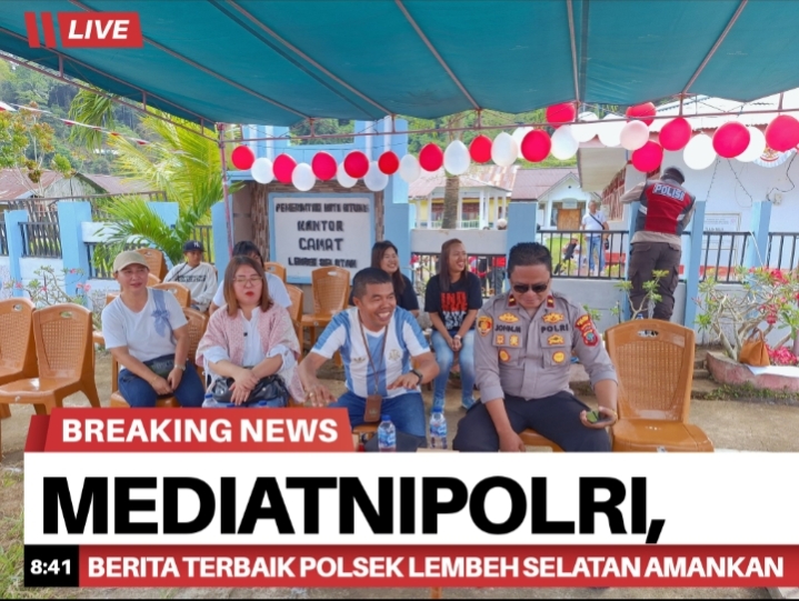 Polsek Lembeh Selatan Amankan Kegiatan Lomba Jalan Gembira dan Gerak Jalan dalam Rangka HUT RI ke-80