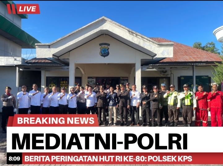 Peringatan HUT RI ke-80: Polsek KPS Polres Bitung Tunjukkan Komitmen untuk Masyarakat