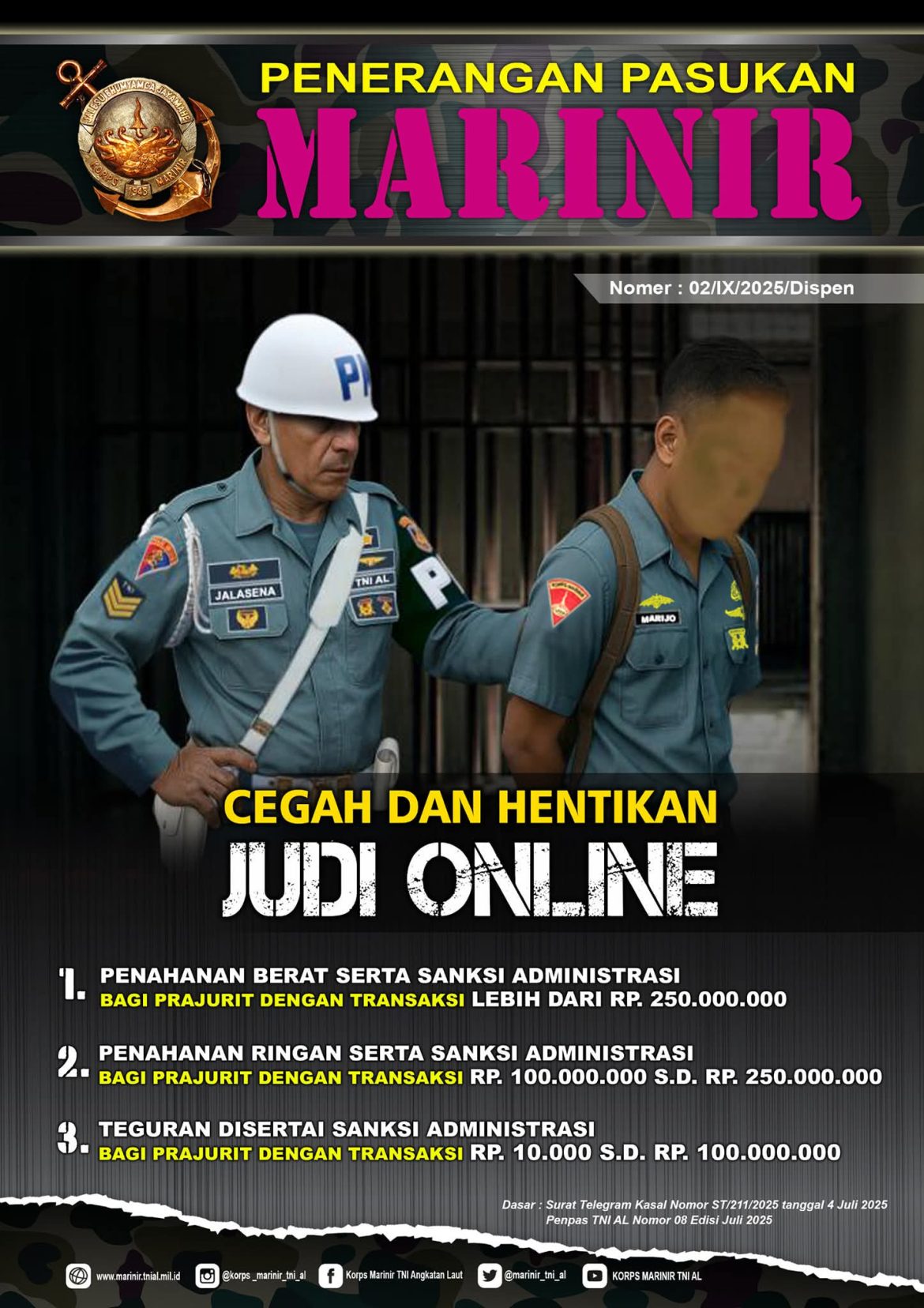 TNI AL Berantas Judi Online: Langkah Proaktif Menjaga Integritas Prajurit