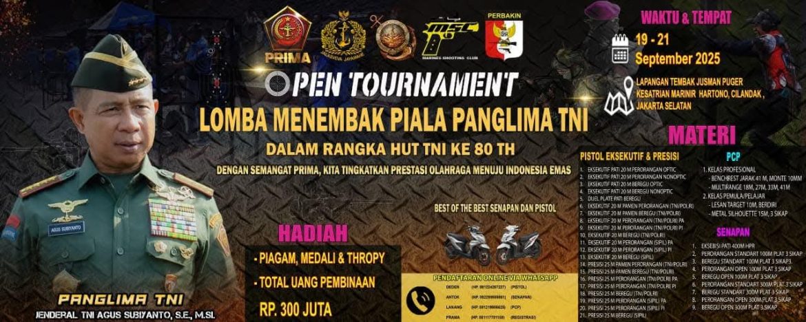 Lomba Menembak Piala Panglima TNI: Ajang Prestasi dalam Rangka HUT ke-80 TNI