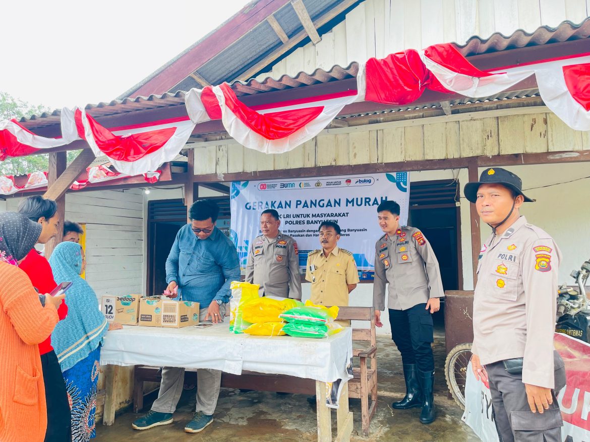 Polsek Tungkal ilir melaksanakan GPM Dengan Distribusi 9 Ton Beras