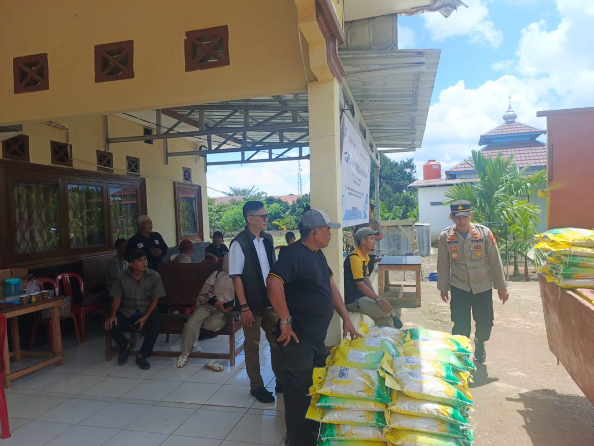 Polsek Air Kumbang Sukses Melaksanakan Gerakan Pangan Murah Sebanyak 10 Ton Terjual