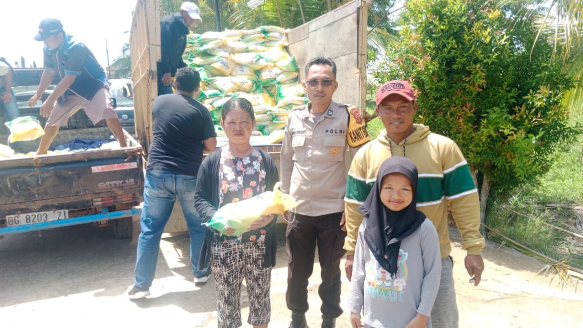 Polsek Tanjung Lago melaksanakan  Gerakan pangan murah (GPM) Sebanyak 10 ton beras