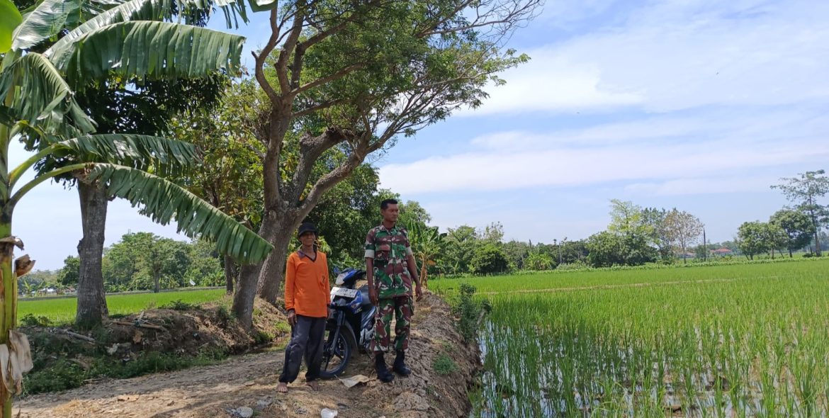 Babinsa Koramil 1605 Karangampel Indramayu Melakukan Komsos Dengan Masyarakat Desa Lemahayu 