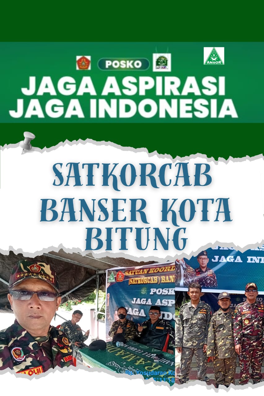 Satkorcab Kebanseran Kota Bitung Sinergi dengan Masyarakat Lewat Posko Jaga Aspirasi Jaga Indonesia
