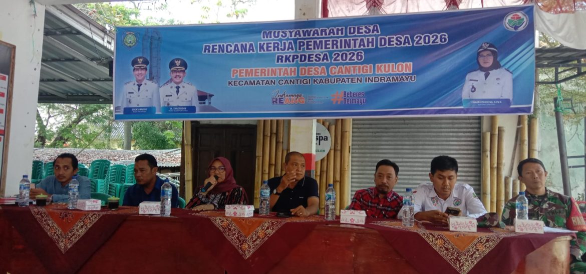 Babinsa Koramil 1602 Sindang Indramayu Hadiri Musyawarah Desa Penyusunan dan Penetapan Rencana Kerja Pemerintah Desa (RKPDes) Tahun 2026 Desa Cantigi Kulon 