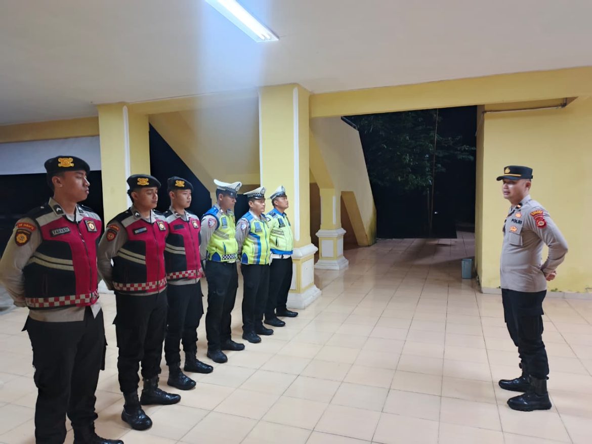 Polres Banyuasin Gelar Patroli Malam Obyek Vital Di kawasan Pemerintahaan