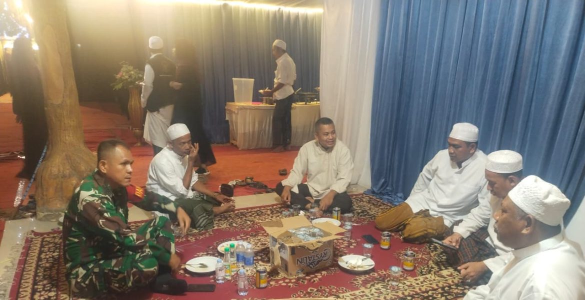 Danramil 1601 Indramayu Hadiri Kegiatan Maulid Akbar Nabi besar Muhammad SAW di Masjid Syarif Hidayatullah di Desa Balongan