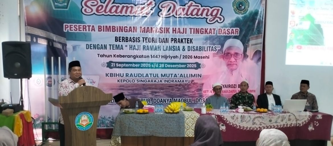 Babinsa Koramil 1601 Indramayu Hadiri Pembukaan Bimbingan Manasik Calon Haji Tahun 2026 M/1447 H
