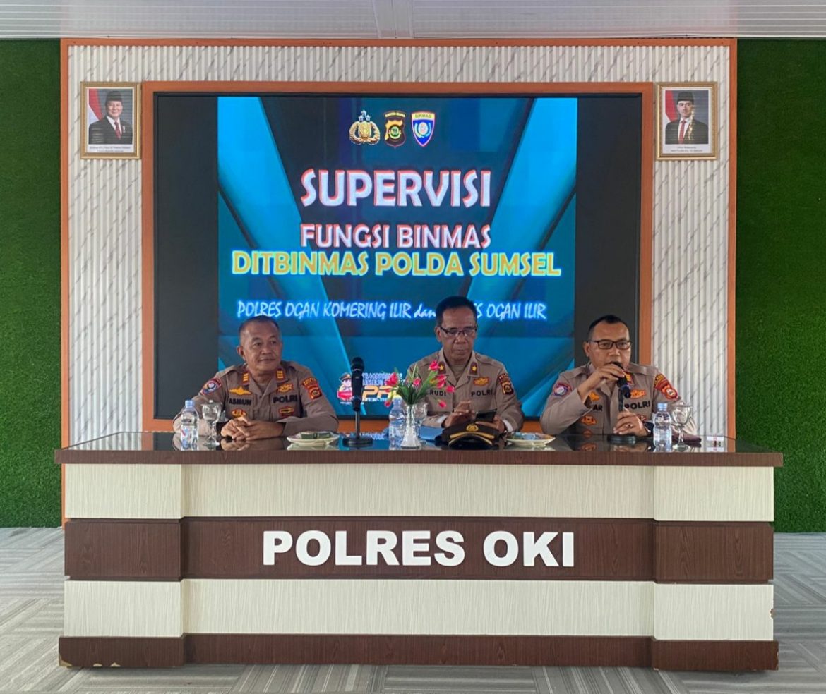Sat Binmas Polres Ogan Ilir Ikuti Supervisi Fungsi Binmas Ditbinmas Polda Sumsel