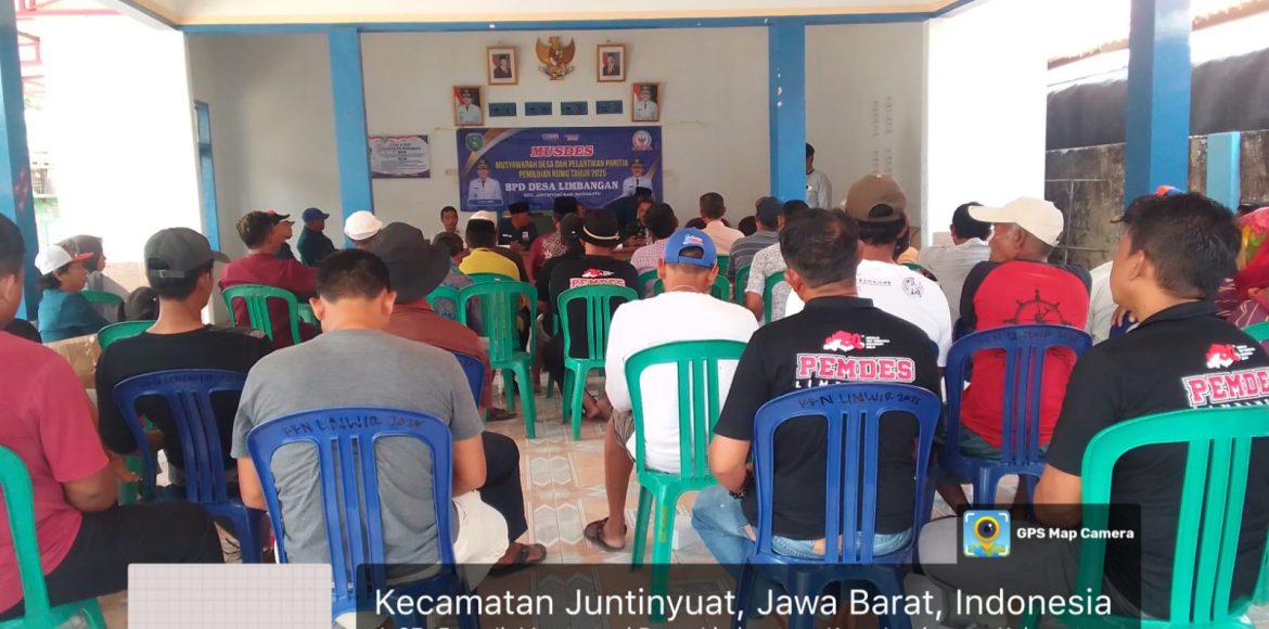 Babinsa Koramil 1609 Juntinyuat Indramayu Hadiri Rapat Tahapan Pembentukan Panitia Pemilihan Kuwu Tahun 2025