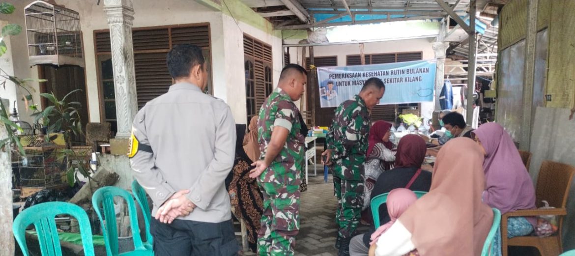Danramil 1601 Indramayu Hadiri Kegiatan Monitoring Bantuan Layanan Kesehatan Untuk Masyarakat Ring 1 PT. KPI RU-VI Balongan