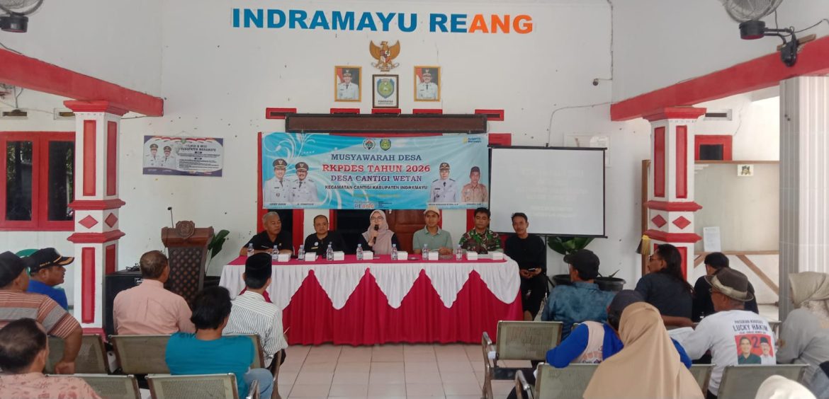 Pelda H.Agus Santoso Anggota Koramil 1602 Sindang Indramayu Menghadiri Musyawarah Desa RKPDES Tahun 2026 