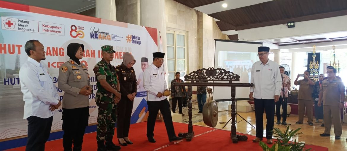 Danramil 1601 Indramayu Hadiri Peringatan HUT ke-80 PMI Palam Merah Indonesia dan HUT UDD ke-30 Unit Donor Darah Serta Launching Bulan Dana PMI 