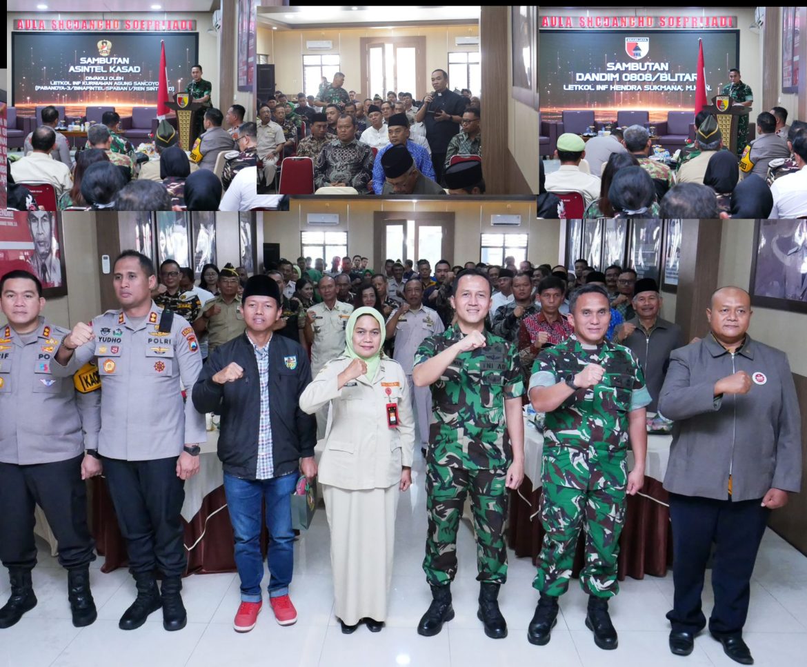 Binkom Cegah Konflik Sosial Kodim 0808 Perkuat Stabilitas Dan Kondusifitas Wilayah