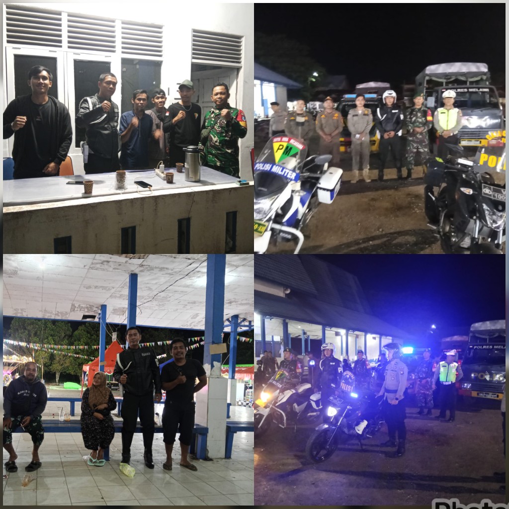 Ciptakan Kondusifitas Kabupaten Melawi, Dansubdenpom XII/ 1-3 Mlw , Patroli Gabungan bersama forkopimda Melawi.